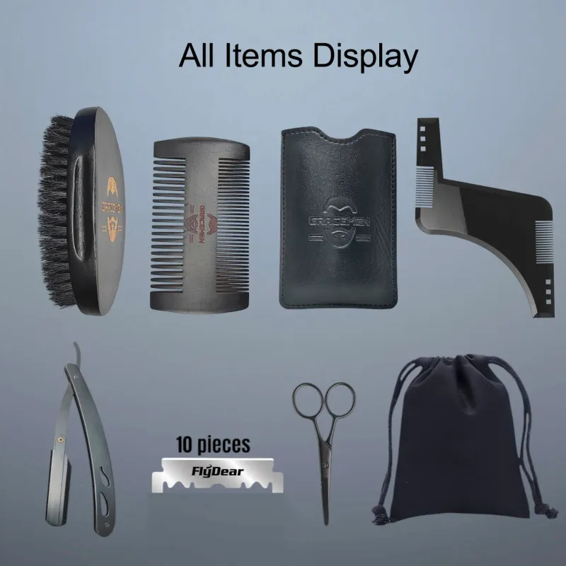 Gracemen 7-in-1 Beard Grooming Kit 6