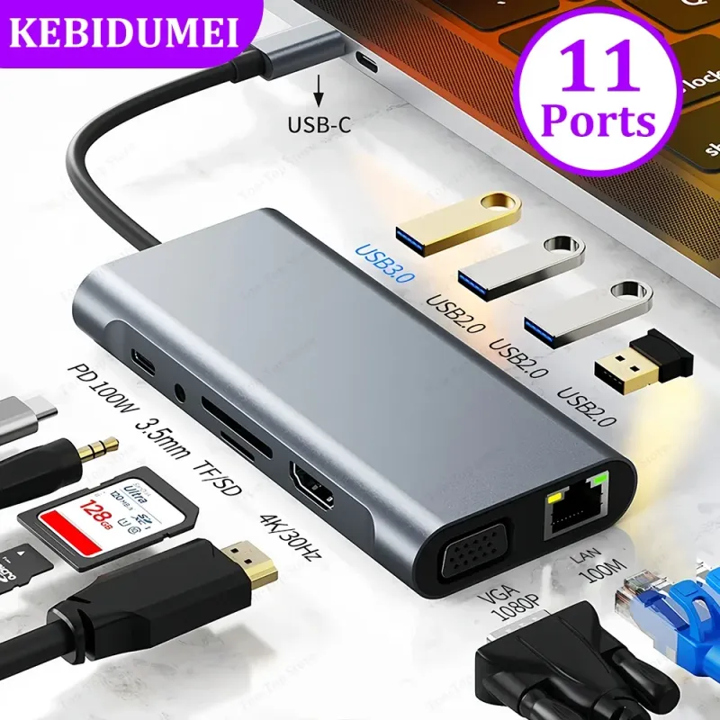 11-in-1 USB C Docking Station 1