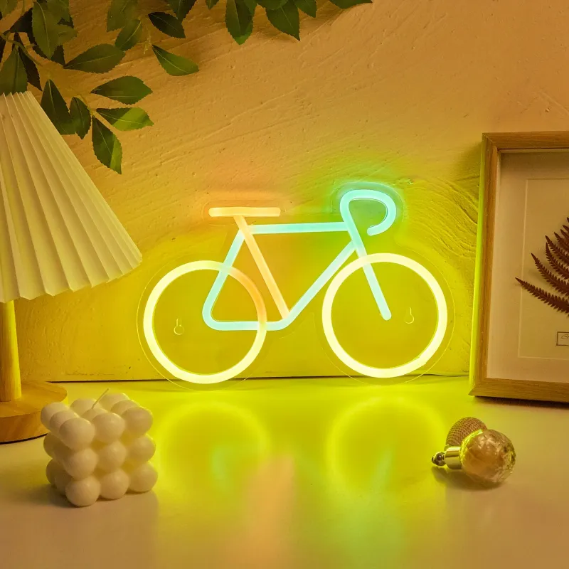 Bicycle LED Neon Sign - Wall & Table Decor 2