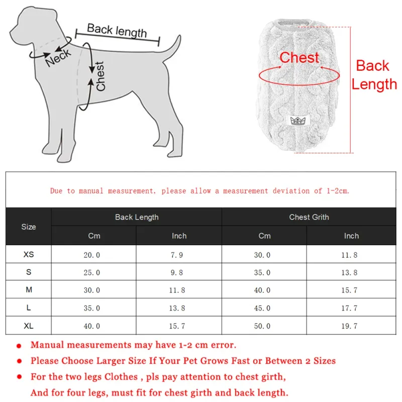 Cozy Fleece Pet Sweatshirt Jacket 6