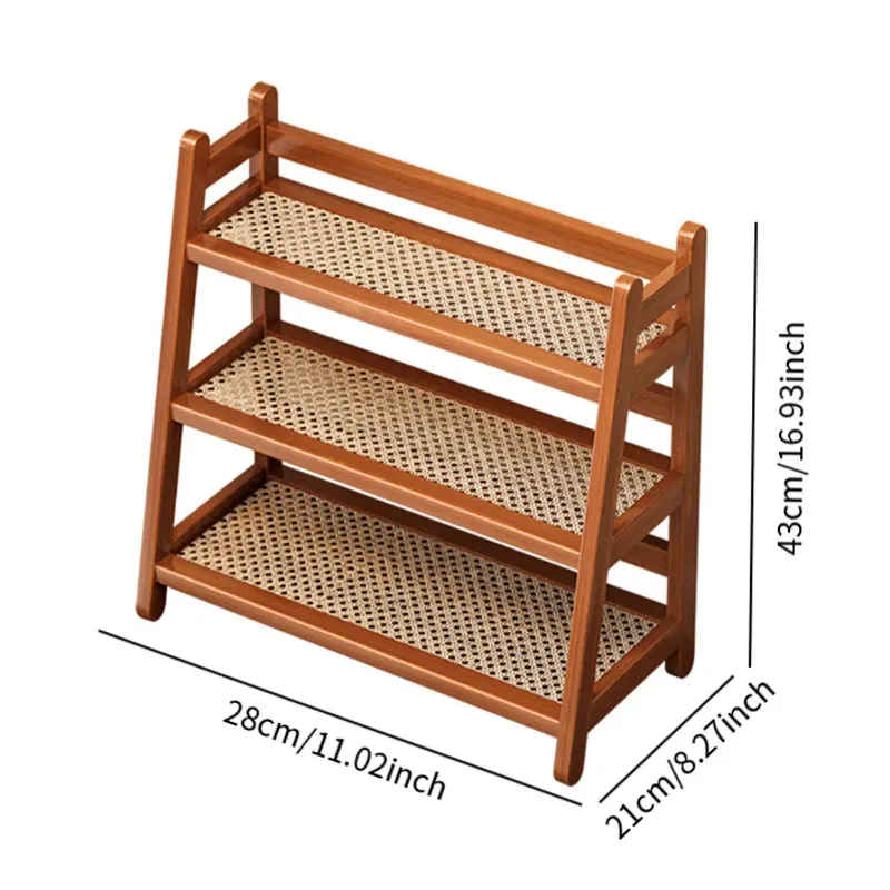 Bamboo Coffee Syrup Organizer Rack 6