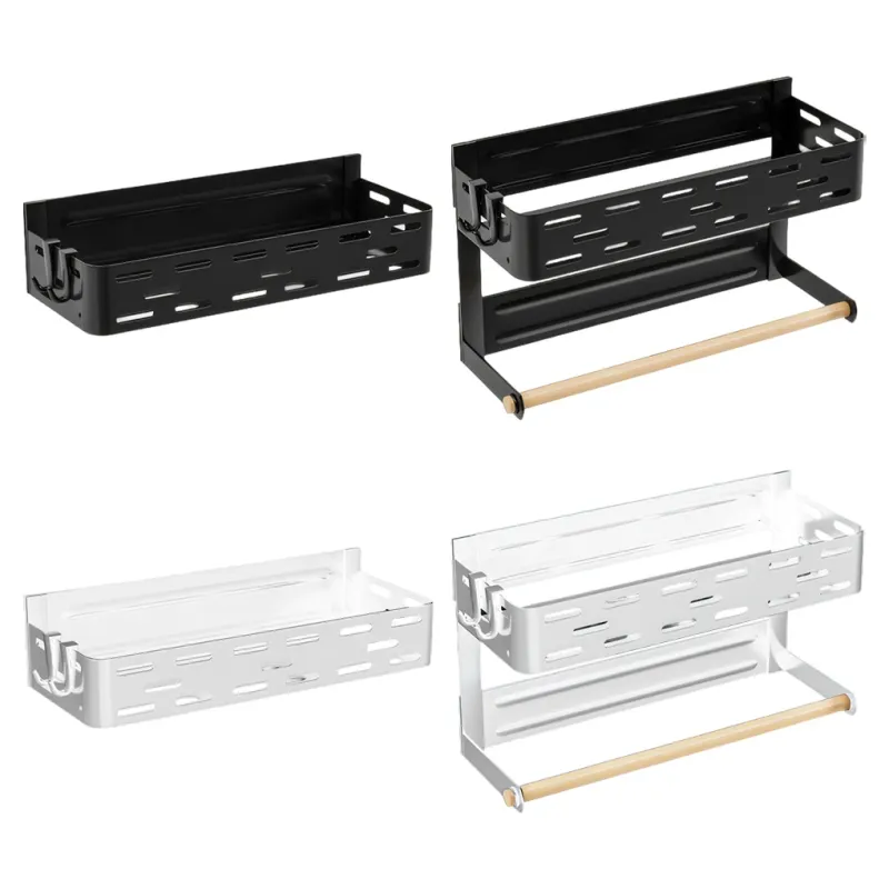 Magnetic Fridge Storage Rack with Paper Towel Holder 5