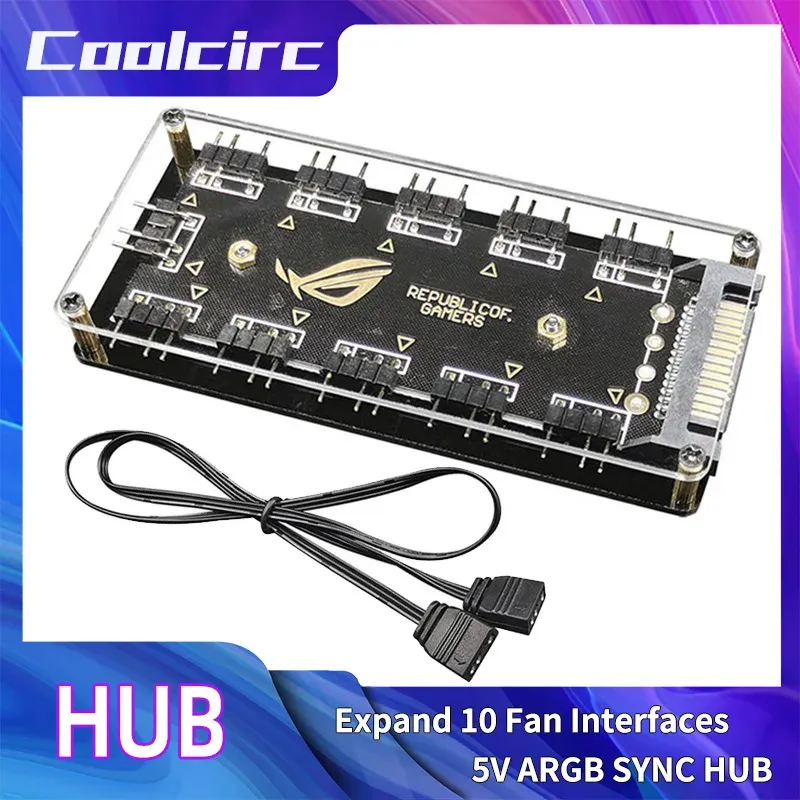 ARGB 1-to-10 Splitter Hub 5V 3-Pin 1