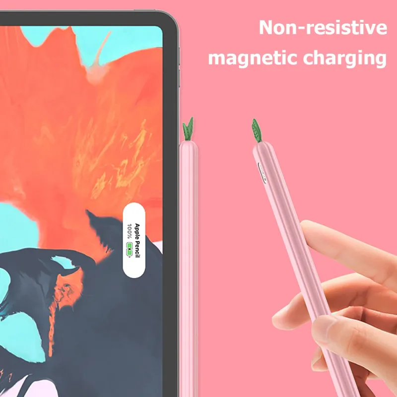 Vegetable Silicone Apple Pencil Case 5