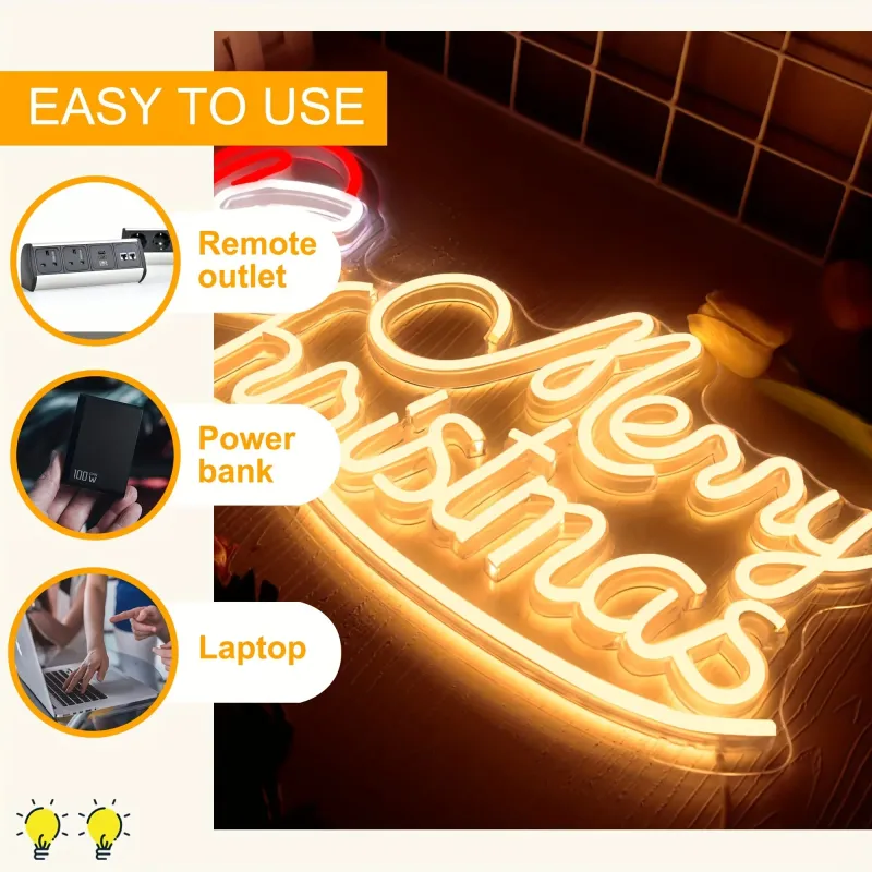 Merry Christmas Neon LED Sign 5