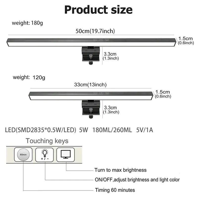 Eye-Care LED Monitor Light Bar 5