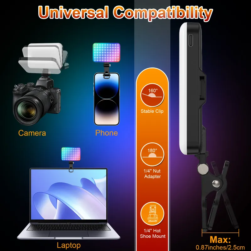 RGB Portable LED Video Light Panel 4