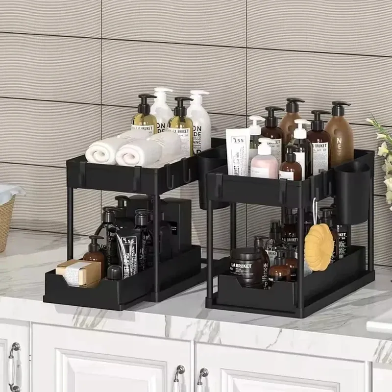 2-Tier Under Sink Sliding Organizer (2-Pack) 5
