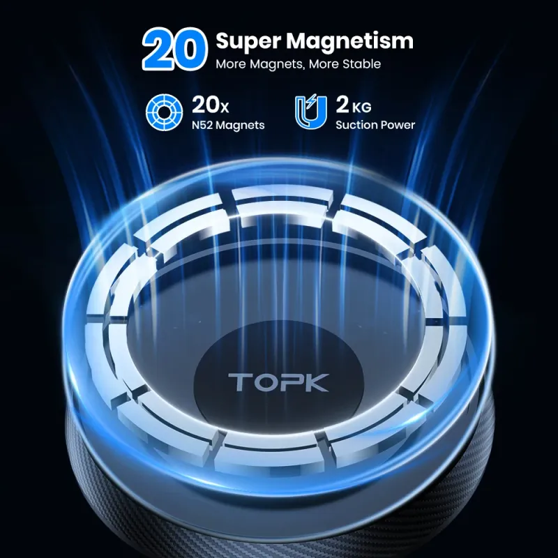 TOPK Magnetic Car Phone Holder 2
