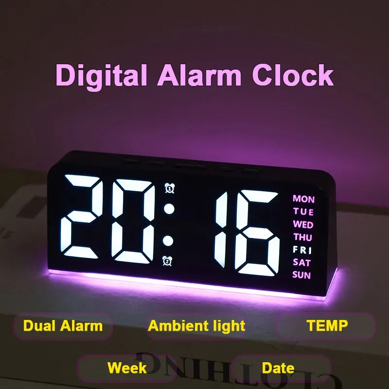 7'' LED Digital Alarm Clock 1