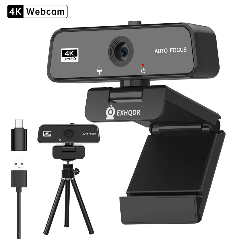 EXHQDR 4K Webcam with Privacy Cover 2