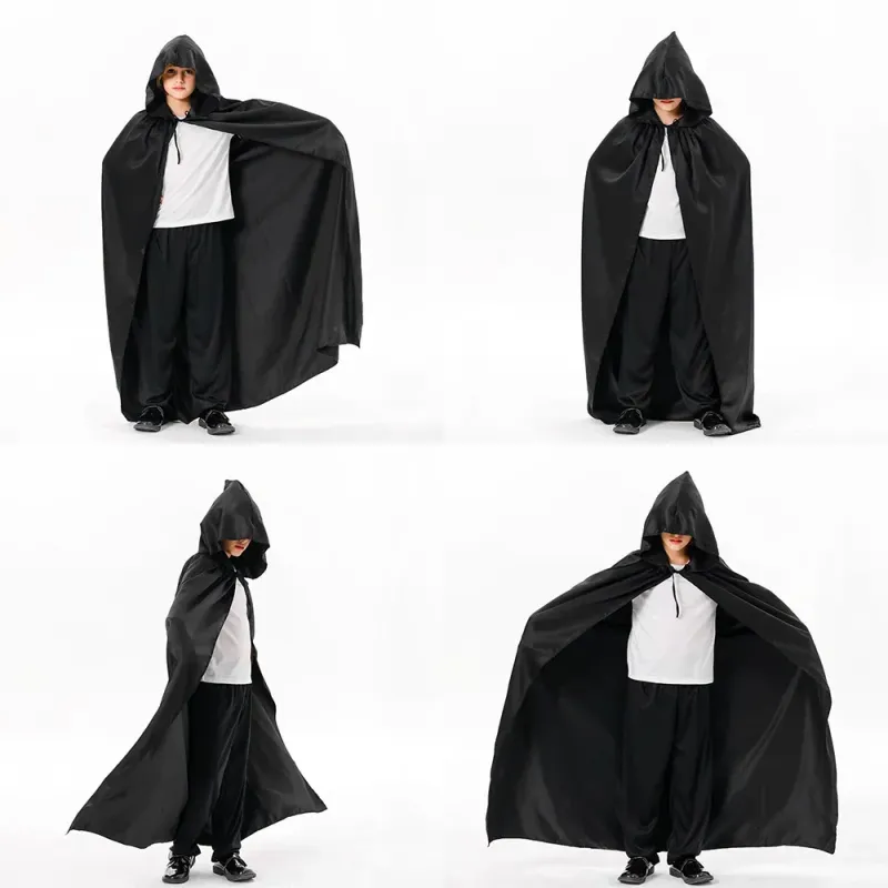 Long Hooded Halloween Cosplay Cape Cloak 5