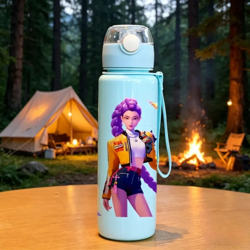 3D Textured Large Capacity Sports Water Bottle 3