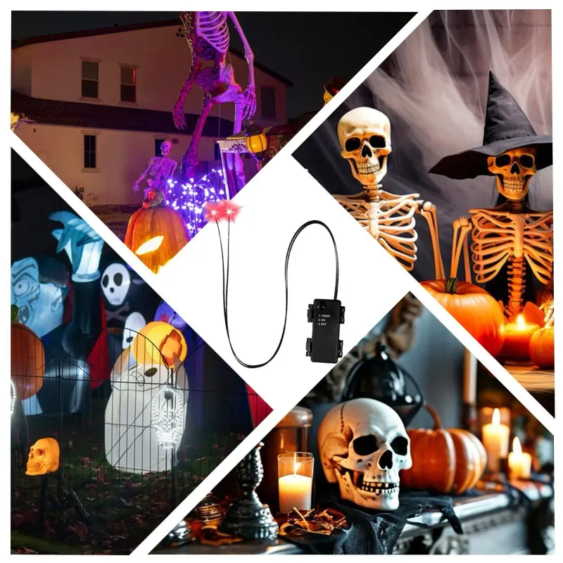 Halloween LED Glowing Eyes Timer Light 5
