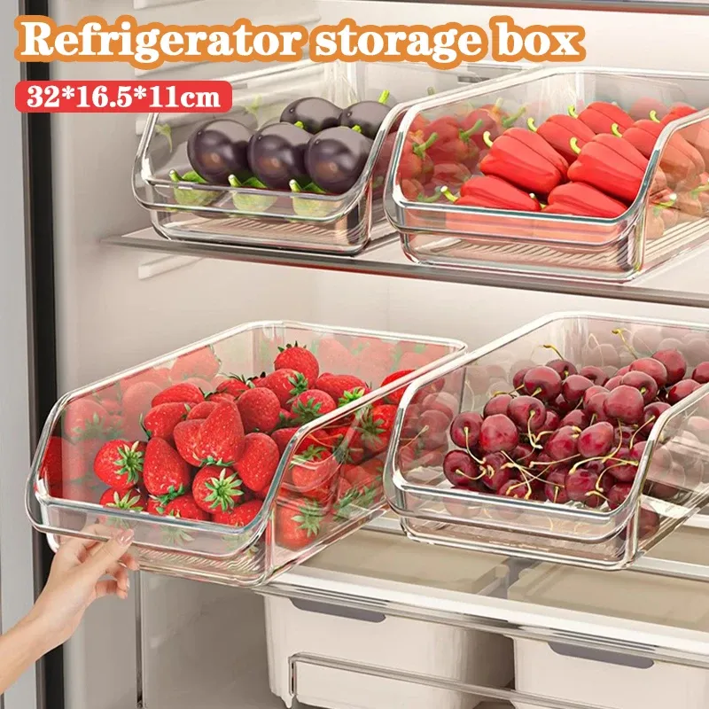 Clear Fridge Organizer Drawers 1