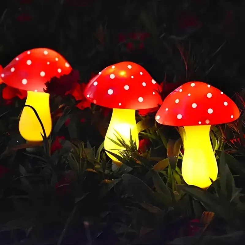 Solar Mushroom Fairy Lights 3