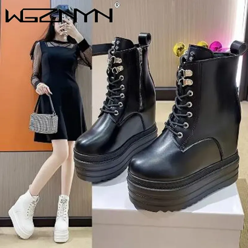 Punk Platform Wedge Gothic Boots 4
