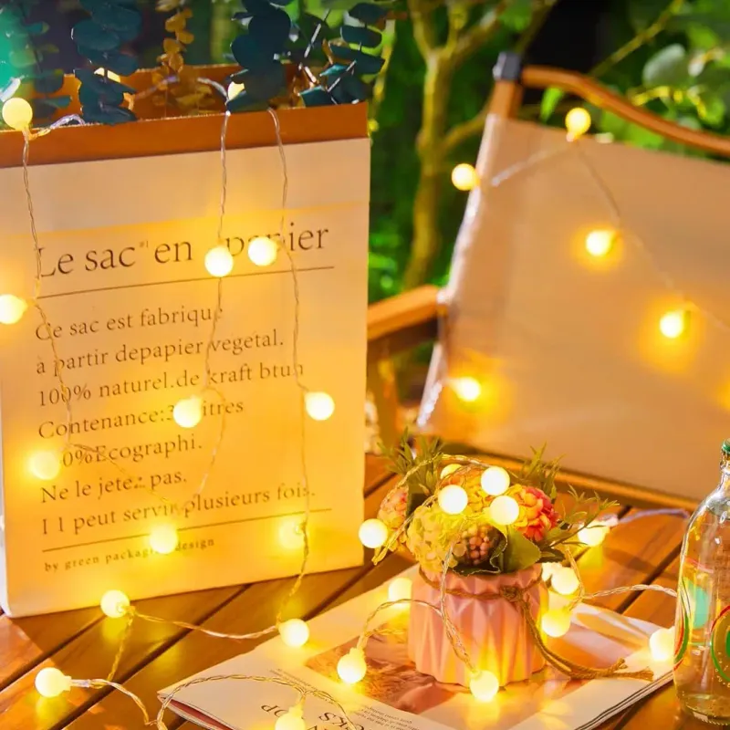 Solar Globe String Lights - 8 Modes 6