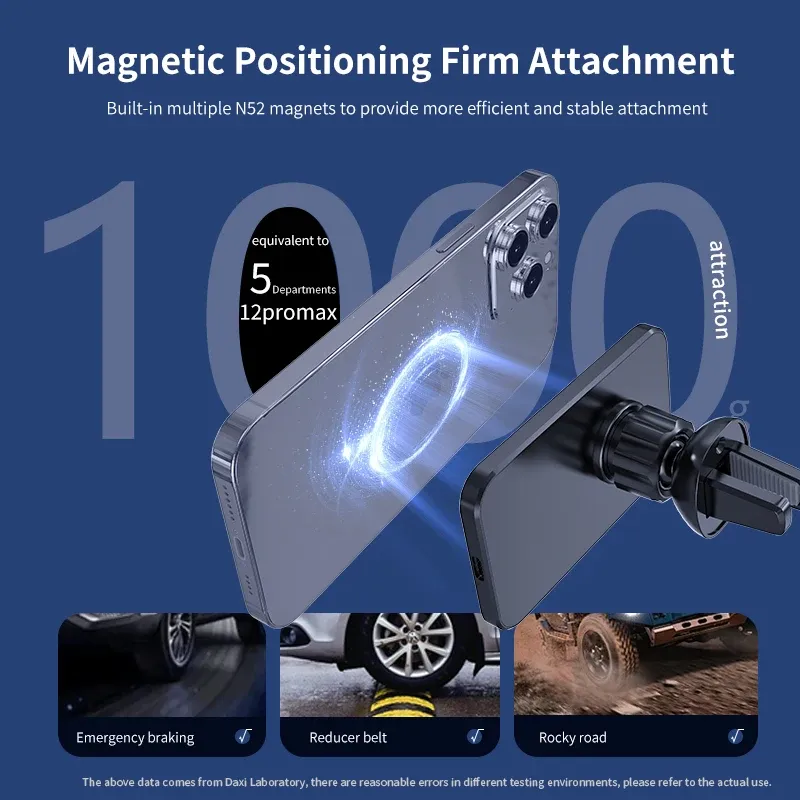 30W Magnetic Wireless Car Charger 3