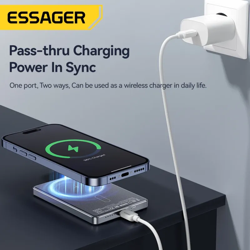 Essager Thin Magnetic 20W Power Bank 6