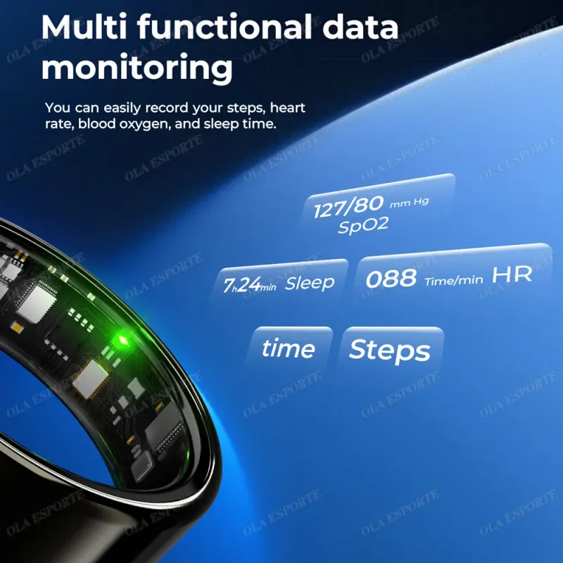 Smart Ring Heart Rate & Blood Oxygen Monitor 5
