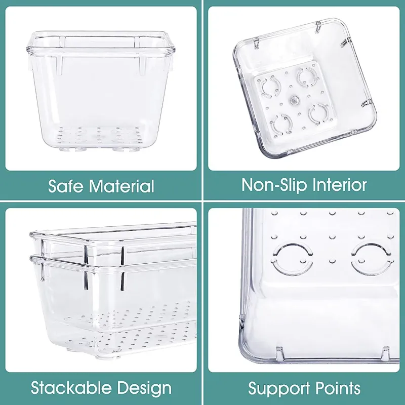 28-Piece Clear Drawer Organizer Set 5