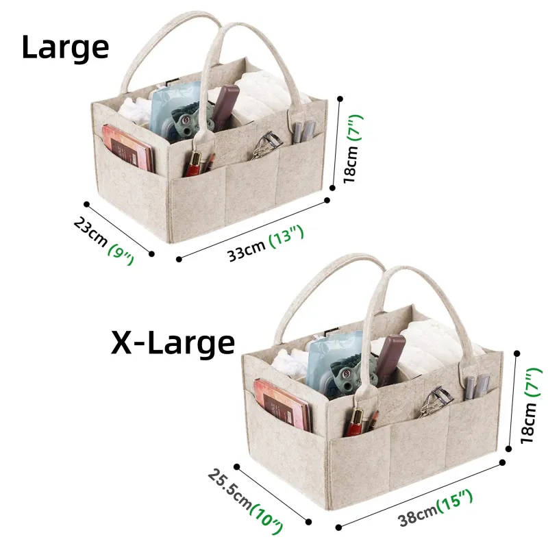 Felt Baby Diaper Caddy Organizer 6