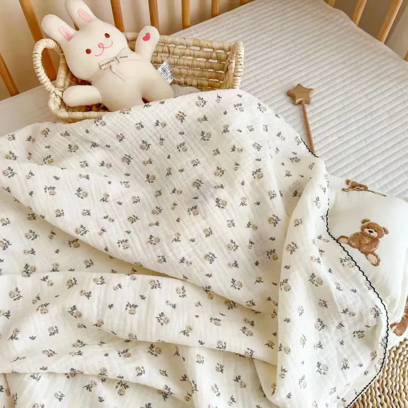 Summer Muslin Baby Swaddle Blanket 3