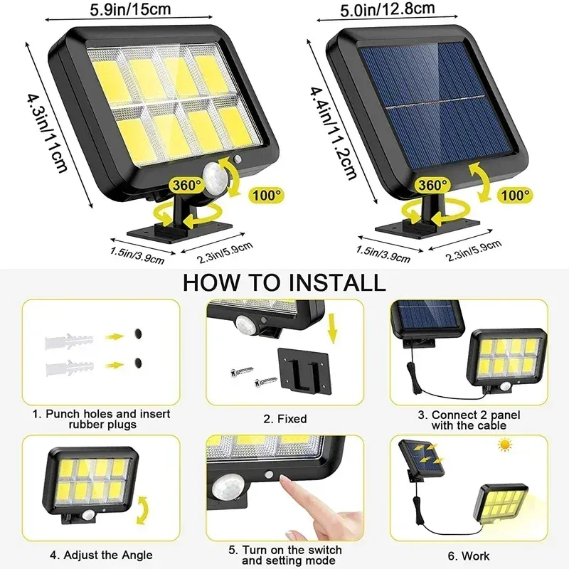 Solar Motion Sensor Security Light 5