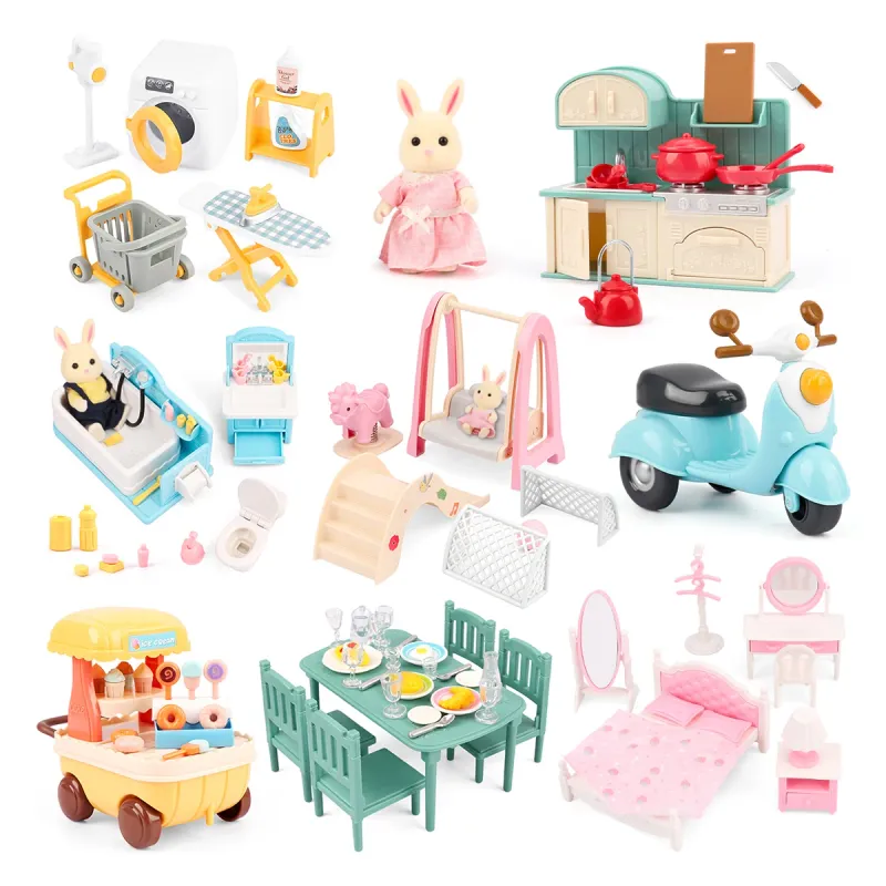 Miniature Forest Kitchen Dollhouse Set 1