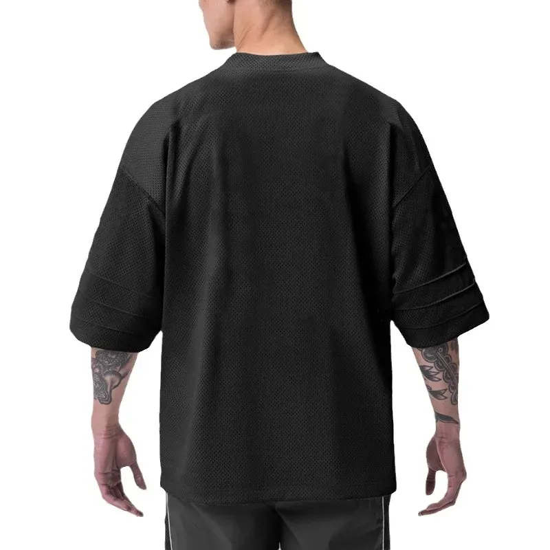 Men's Oversized Mesh Gym Tee 4