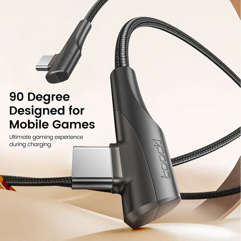 Toocki 90° Dual Elbow USB-C Fast Cable 3