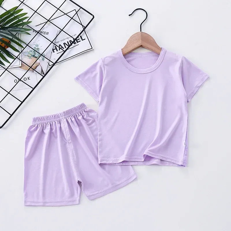 Baby Girls Modal Pajamas Set 4