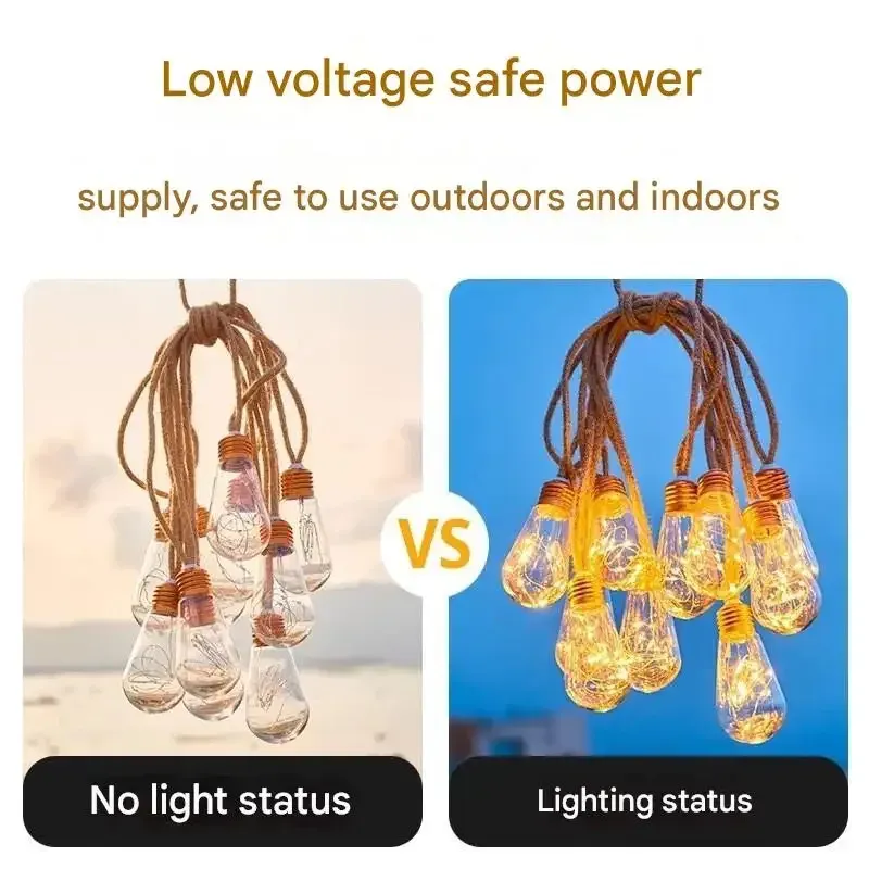 Solar LED Patio String Lights 4