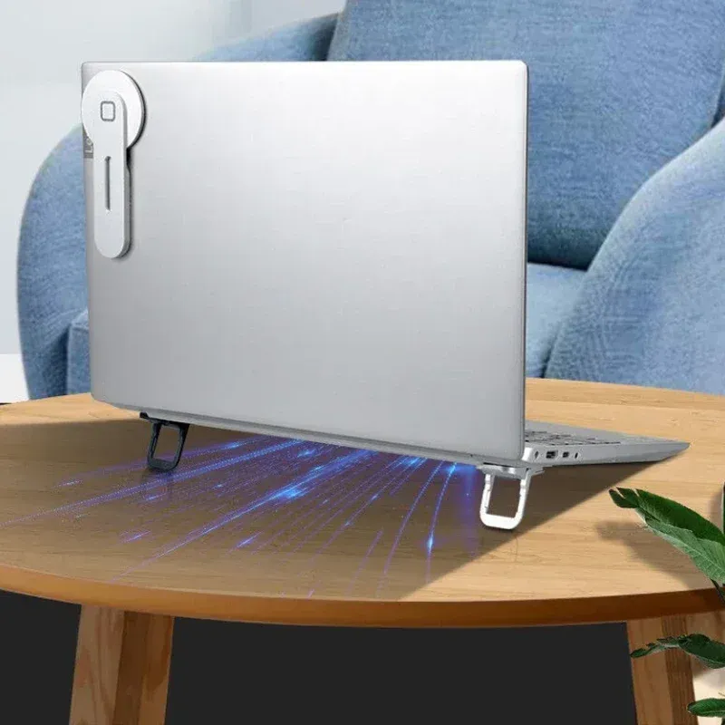 Mini Foldable Self-Adhesive Laptop Stand (2-Pack) 4