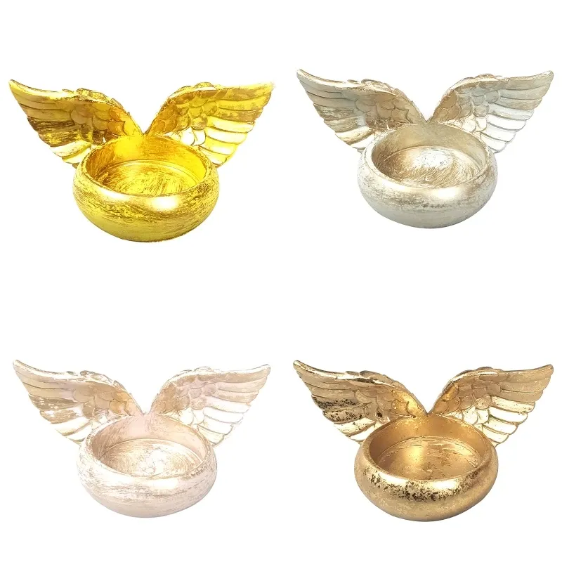Angel Wings Resin Candlestick Holder 5