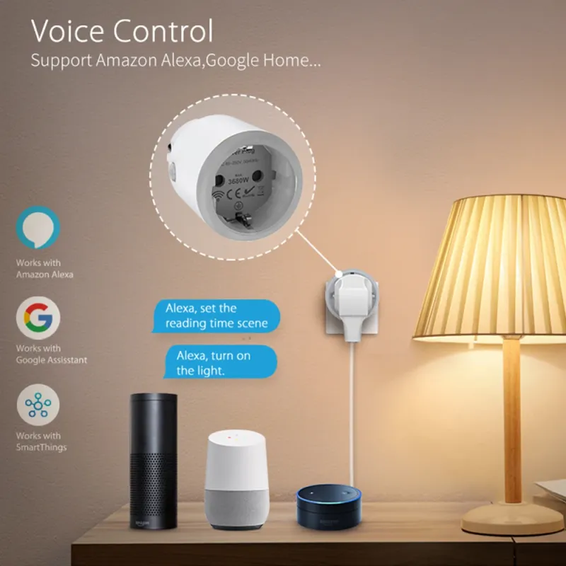 EU Tuya Smart WiFi Energy Monitoring Plug 5