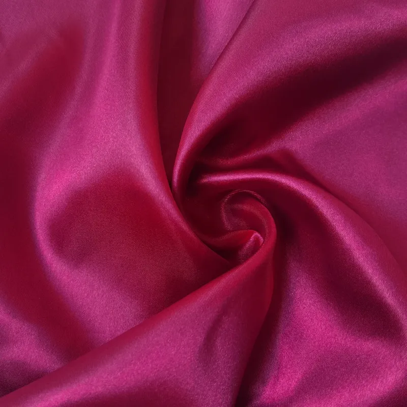 Charmeuse Satin Fabric 58" Wide - Pink Red 3