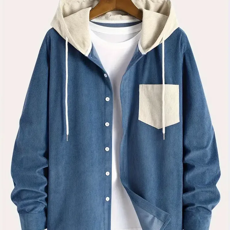 Men's Corduroy Hooded Jacket 5
