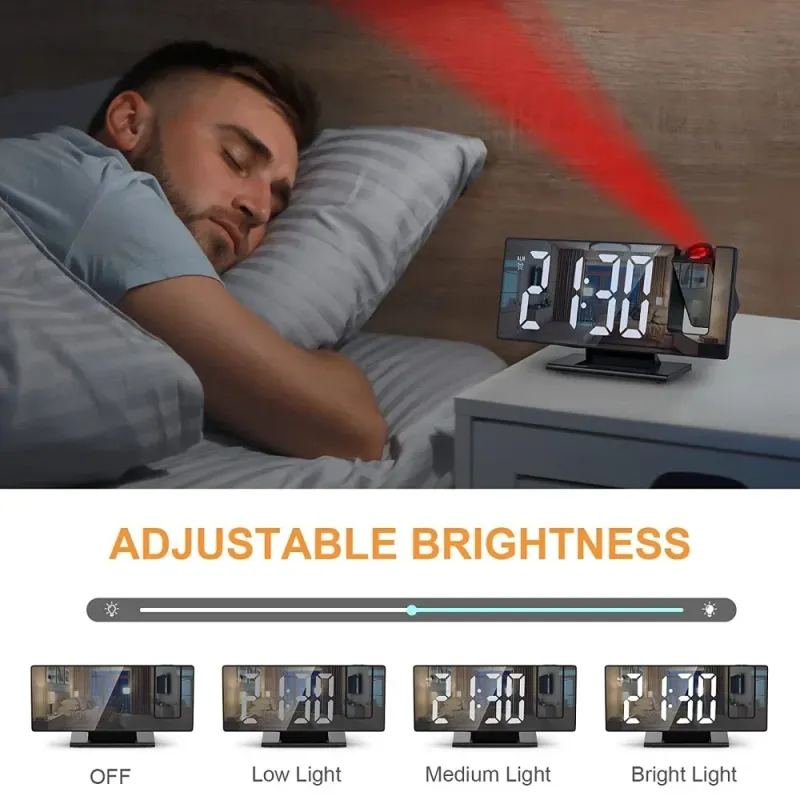 USB Projection Alarm Clock 5