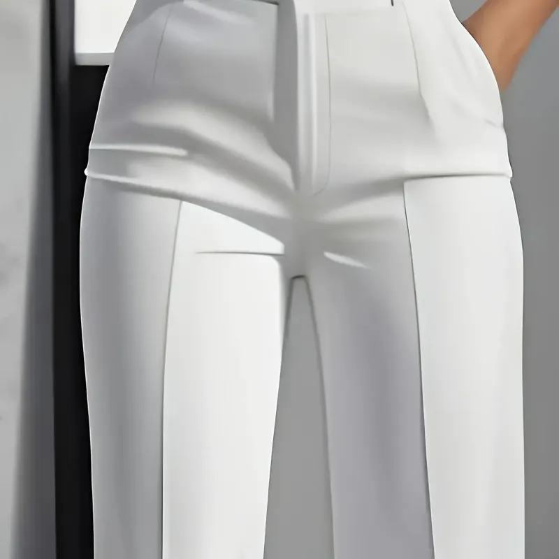 Women's High-Waisted Straight Suit Pants 3