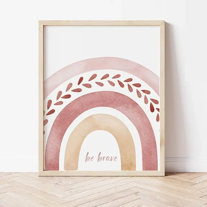 Boho Rainbow Sunshine Nursery Posters Set of 3 5
