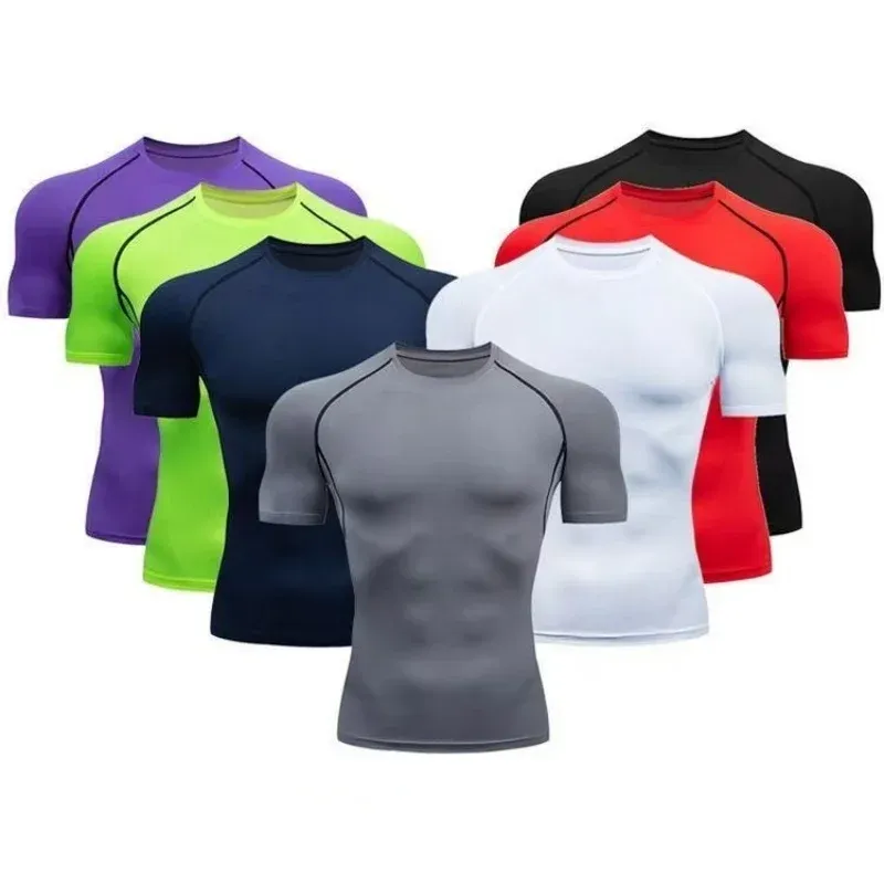 Spider Print Compression Shirt Men 2