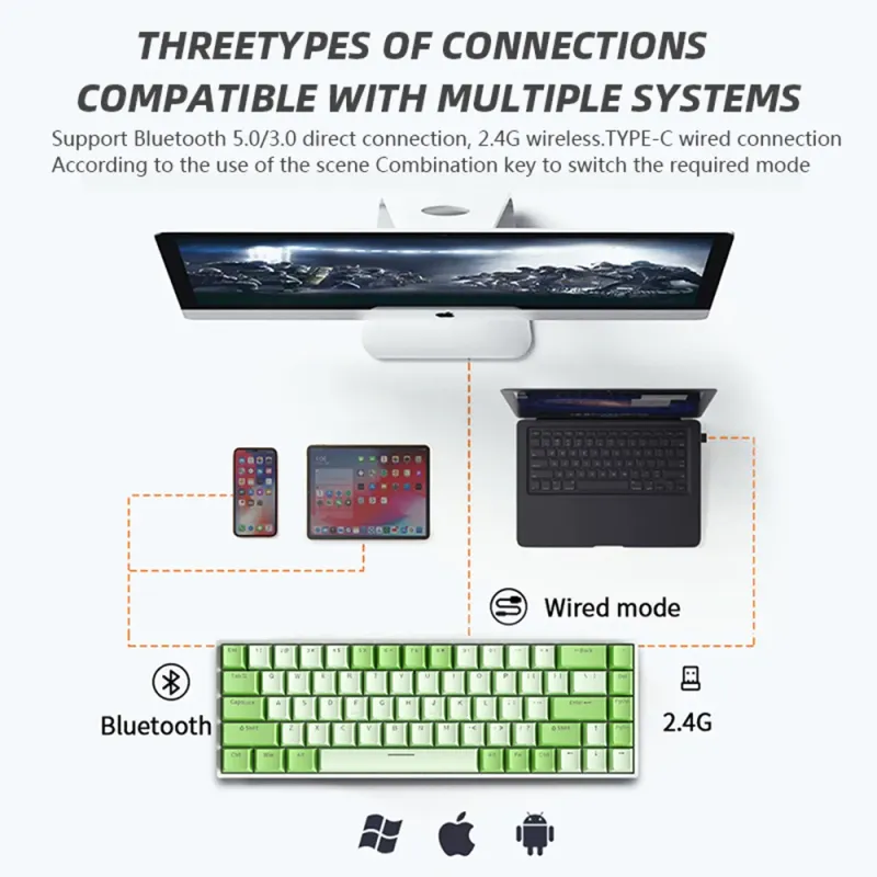 G68 Wireless Mechanical Gaming Keyboard 6