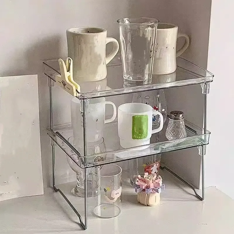 Foldable Desk Storage Rack & Cup Holder 5