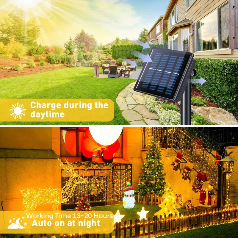 Solar LED Fairy Lights with Remote 5