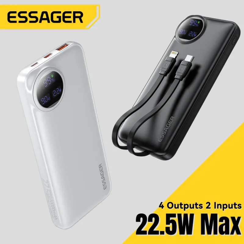 Essager 30000mAh 22.5W PD Power Bank 1
