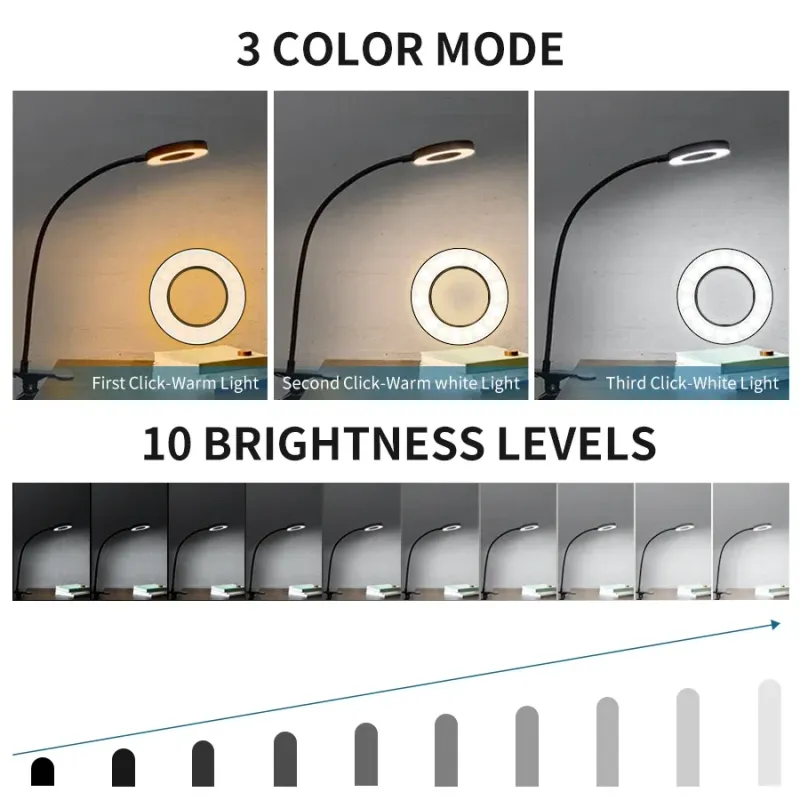 48 LED Clip-On USB Desk Lamp 3