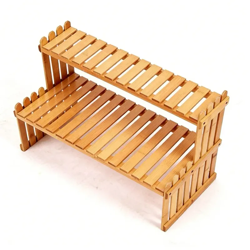 2-Tier Wood Plant Stand 2