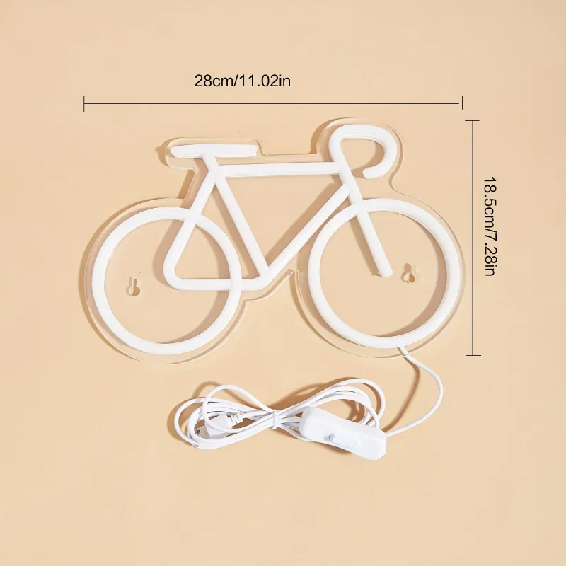 Bicycle LED Neon Sign - Wall & Table Decor 3